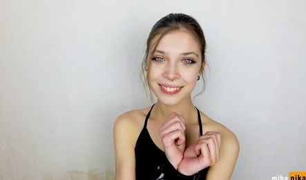 Русская девушка сосала член своего парня