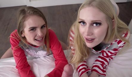 Сводный брат и две сестра отметили День всех влюбленных