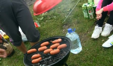 Русские студенты празднуют День студента отдыхом на природе