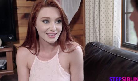 Сводная сестра дала брату-красавчику довести себя до оргазма