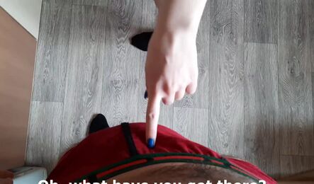 Милая женушка подняла мужу настроение с самого утра