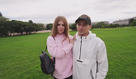 Пикап русской красотки в русском порно с разговорами