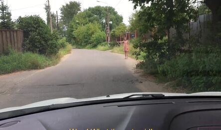 Подвез милую русскую девушку и получил неплохой минет с сексом