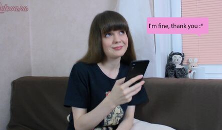 Виртуальный секс по скайпу с худой русской девушкой