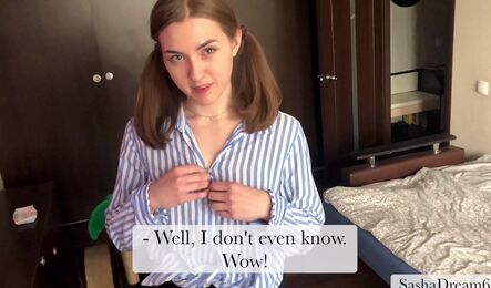 Русская сводная сестра застукала парня на дрочке и избавила его от недотраха - с разговорами