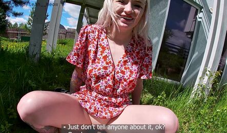 С с разговорами с русской девушкой в порно на природе