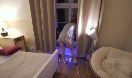 Новогоднее порно с разговорами и сюжетом!