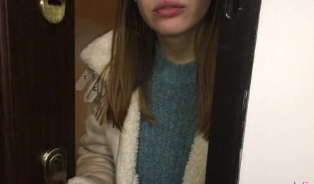 Пьяная подруга зашла на секс с соседом!