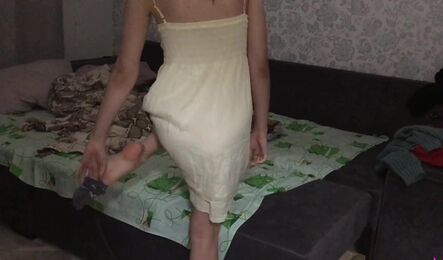 Пьяная подруга зашла на секс с соседом!