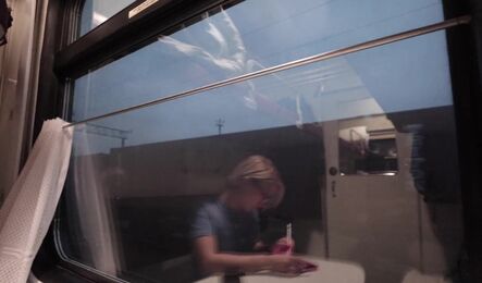 Неожиданный секс в поезде с русской попутчицей!