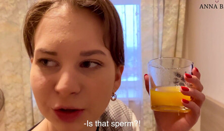 Пьяная сводная сестра захотела секса с братом!