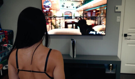 Секс с очень красивой девушкой в позе раком!