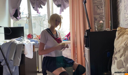 Студентка радует бойфренда сладким домашним сексом!