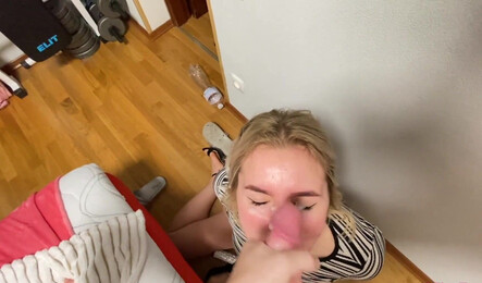 Пригласил домой молодую красотку после вечеринки в клубе и устроил афтепати!