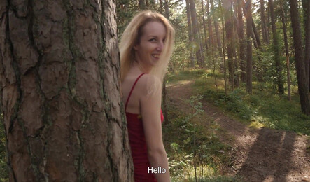 Хотела сходить на грибы, а попала на секс на природе!