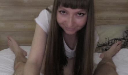 Домашнее порно на телефон с простой русской девушкой!