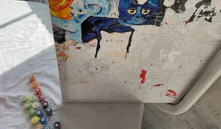 Занялся сексом с русской девушкой - художницей!