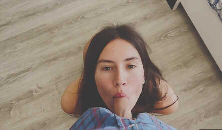 Прикупила новое белье для своего парня и теперь у нас секс!