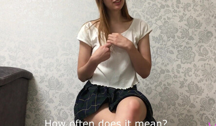 Русская милашка пришла на порно кастинг, чтобы начать зарабатывать