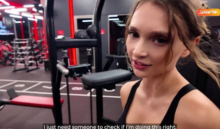 Секс с незнакомцем из спортзала